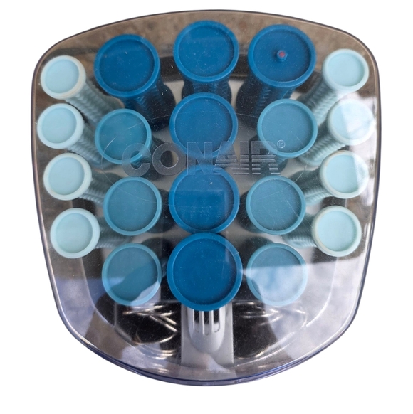 Conair Compact Multi-Size Hot Roller Set 3 Sizes-20 Hair Curlers W/holders - Picture 3 of 8